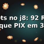 Slots no j8: +92% RTP e saque PIX em 3 min 📊